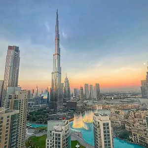 Apartment Prestige Living 2br With Full Burj Khalifa And Fountain View By